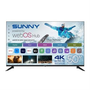 SUNNY SN50UPRL-W02M 50 4K Ultra HD Smart webOS Televizyon (Sihirli Kumanda)