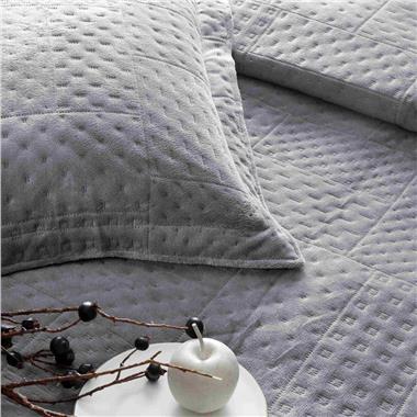 Taç Alvin Çift Kişilik Yatak Örtüsü Seti Antrasit (4325)