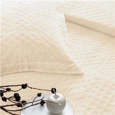 Taç Alvin Tek Kişilik Yatak Örtüsü Seti Bej (4324)