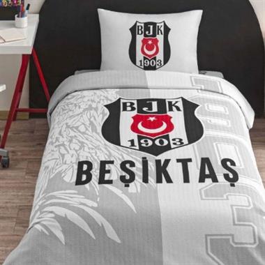 Taç Beşiktaş Lisanslı %100 Pamuk Tek Kişilik Pike Takımı 160x230 cm