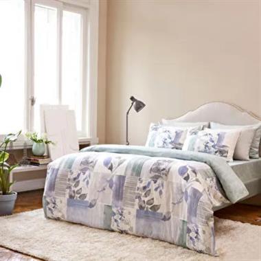 Taç Eloise %100 Pamuk Çift Kişilik Nevresim Takımı 200x220 Mavi