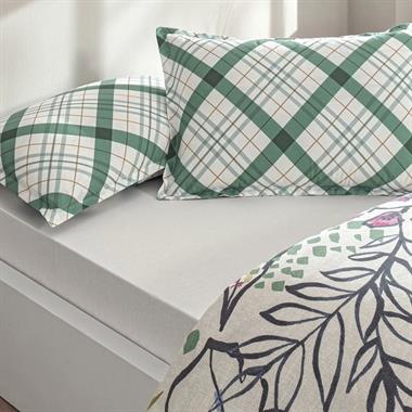 Taç Greeny Seç&Ser Çift Kişilik %100 Pamuk Nevresim Takımı 200x220 cm Yeşil