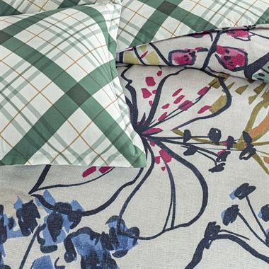 Taç Greeny Seç&Ser Çift Kişilik %100 Pamuk Nevresim Takımı 200x220 cm Yeşil