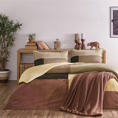 Taç Larıve Battaniyeli Nevresim Takımı Çk Kiremit 1000050238