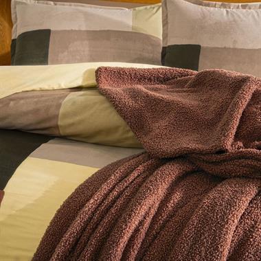 Taç Larıve Battaniyeli Nevresim Takımı Çk Kiremit 1000050238