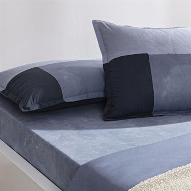 Taç Larıve Mavi Battaniyeli Nevresim Takımı %100 Pamuk