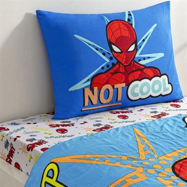 Taç Lisanslı Spiderman Thwip Çocuk Nevresim Takımı 100x200