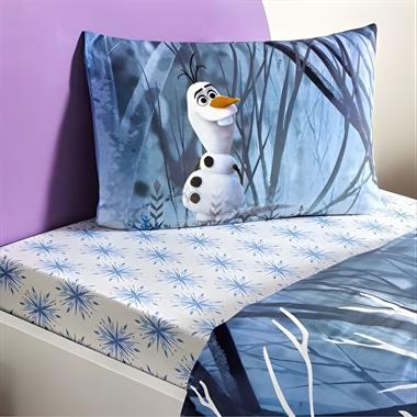 Taç Lisanslı Frozen Winter Tek Kişilik %100 Pamuk Nevresim Takımı 160x220 cm