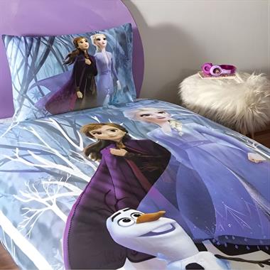 Taç Lisanslı Frozen Winter Tek Kişilik %100 Pamuk Nevresim Takımı 160x220 cm