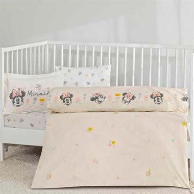 Taç Lisanslı Minnie Mouse Dream Baby Bebek Nevresim Takımı %100 Pamuk