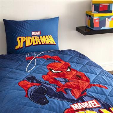 Taç Lisanslı Spiderman Classical Tek Kişilik Pamuk Yorgan Seti
