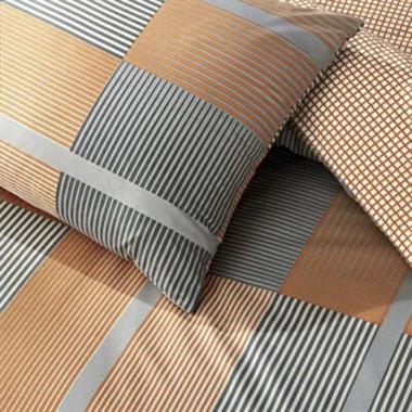 Taç Miles %100 Pamuk Tek Kişilik Nevresim Takımı 160x220 cm Turuncu