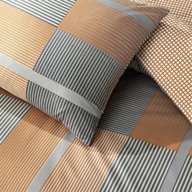 Taç Miles %100 Pamuk Ranforce Çift Kişilik Nevresim Takımı Turuncu 200x220