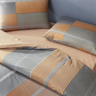 Taç Miles %100 Pamuk Ranforce Çift Kişilik Nevresim Takımı Turuncu 200x220