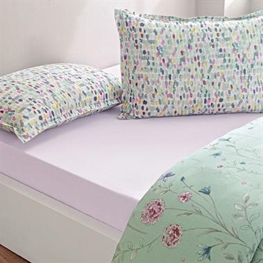 Taç Pepple Çift Kişilik %100 Pamuk Çift Taraflı Nevresim Takımı 200x220 cm Mint