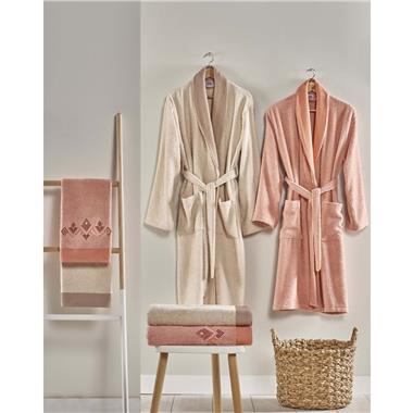 Taç Craft Pure Cotton Aile Seti Mercan Bej (4380)