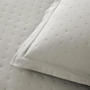 Taç Rıta Çift Kişilik Gri Yatak Örtüsü Takımı