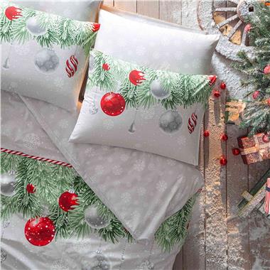 Taç Snowflake Ranforce Çift Kişilik Nevresim Takımı