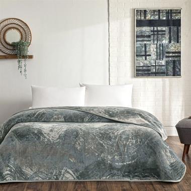 Taç Sora Antrasit Çift Kişilik Polyester Battaniye