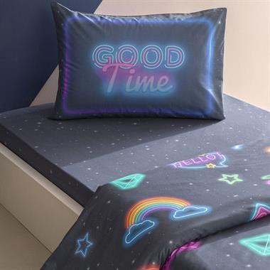 Taç Vibra Ranforce Tek Kişilik Pamuk Nevresim Takımı Mor