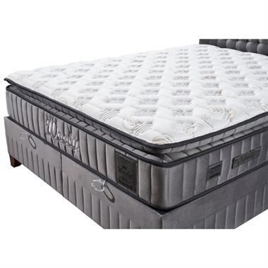Wooly 120x200 Gri Antibakteriyel Herkül Yaylı Yatak