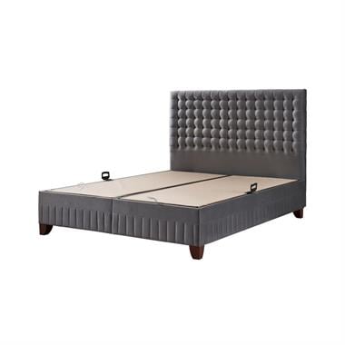 Türkmen Wooly 120lik Baza , Başlık , Yatak Set (Gri)