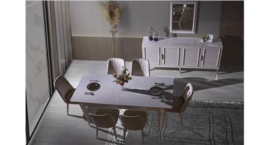 Viyana Ünitesiz Yemek Odası 6 Sandalyeli