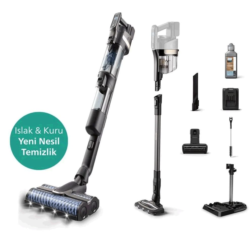 Philips XW9463/11 Islak Kuru Dikey Şarjlı Süpürge | Yiğit AVM'de..