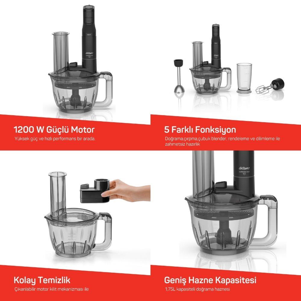 Arzum AR1187-01 Soprano Max Neo Multi Blender Seti | Yiğit AVM'de