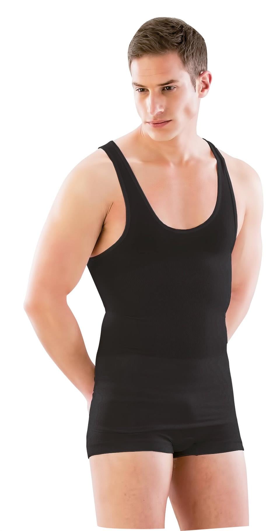 Arkedia 102 U-Yaka Erkek Atlet Korse ( Siyah )