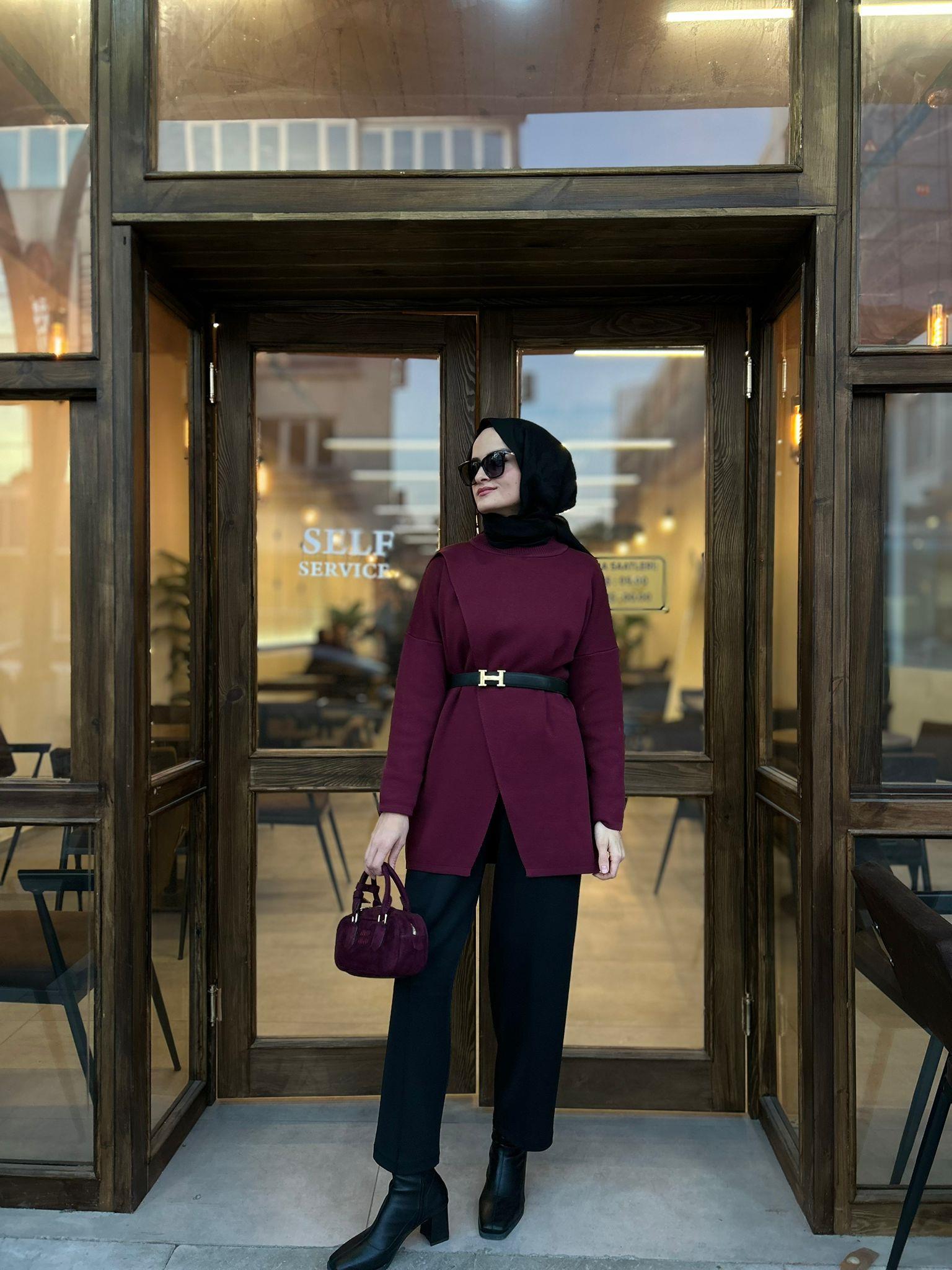 Makas Triko Tunik - BORDO