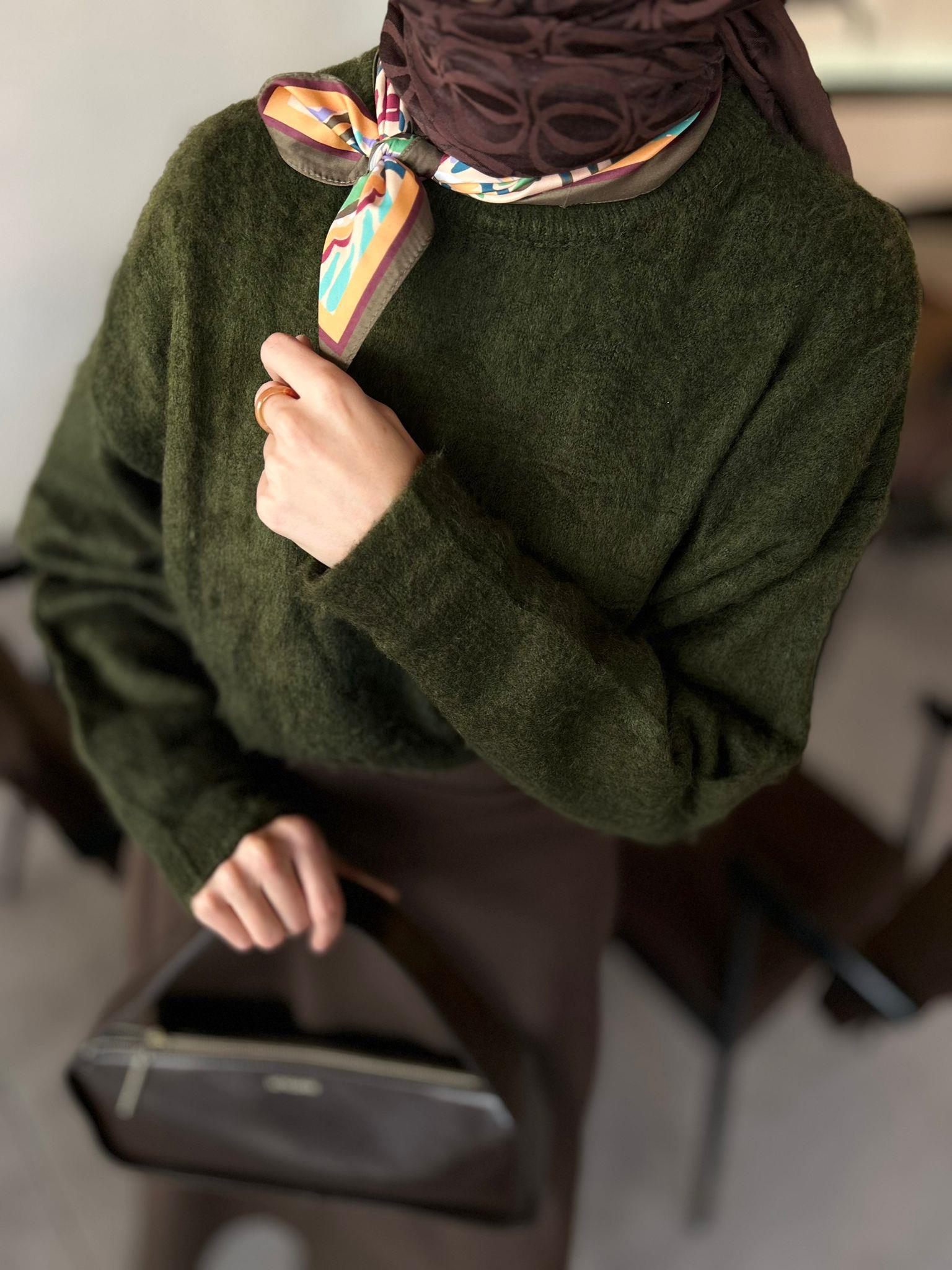 Marka Model Angora Triko - YEŞİL