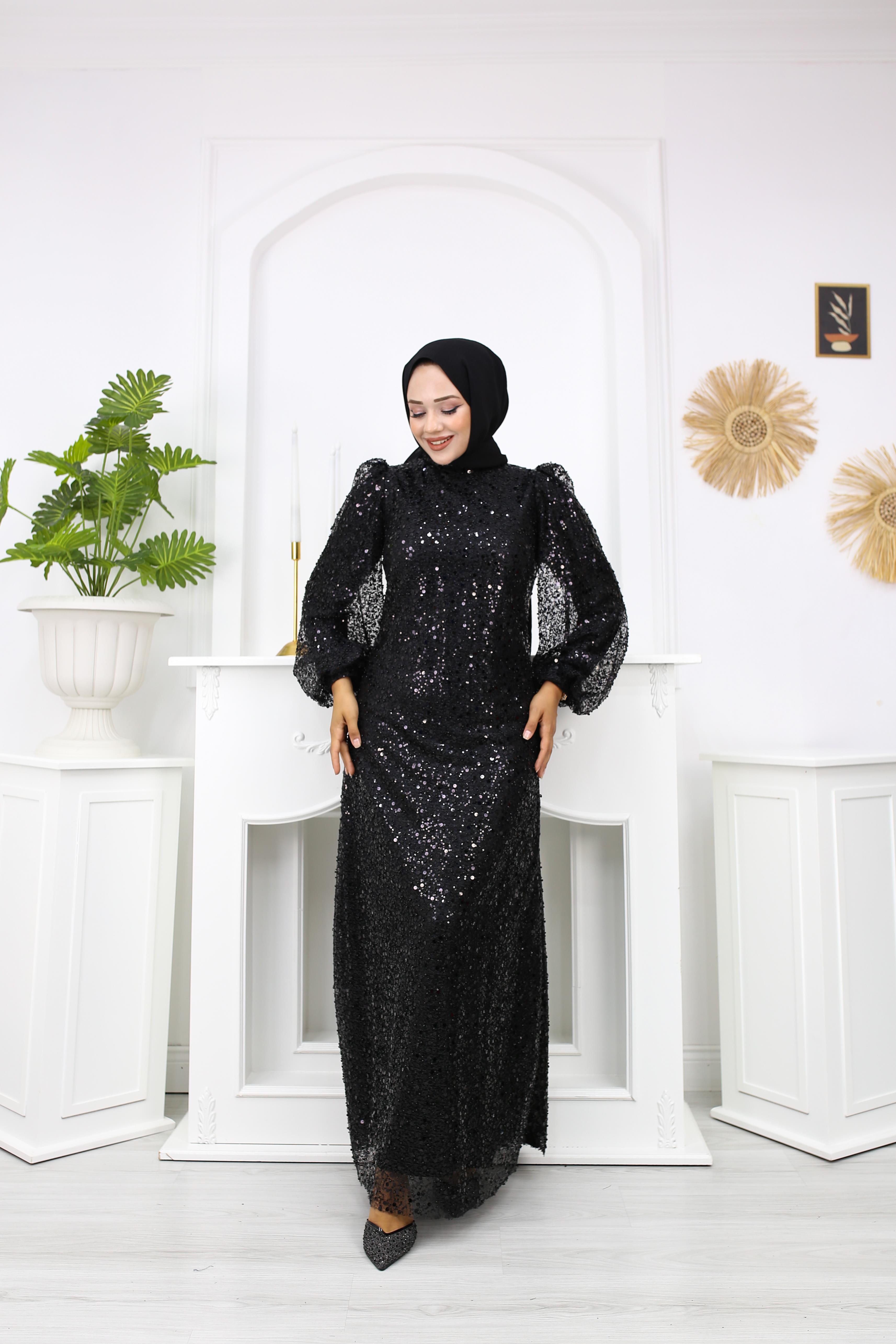 İnci Payet Kumaş Abiye