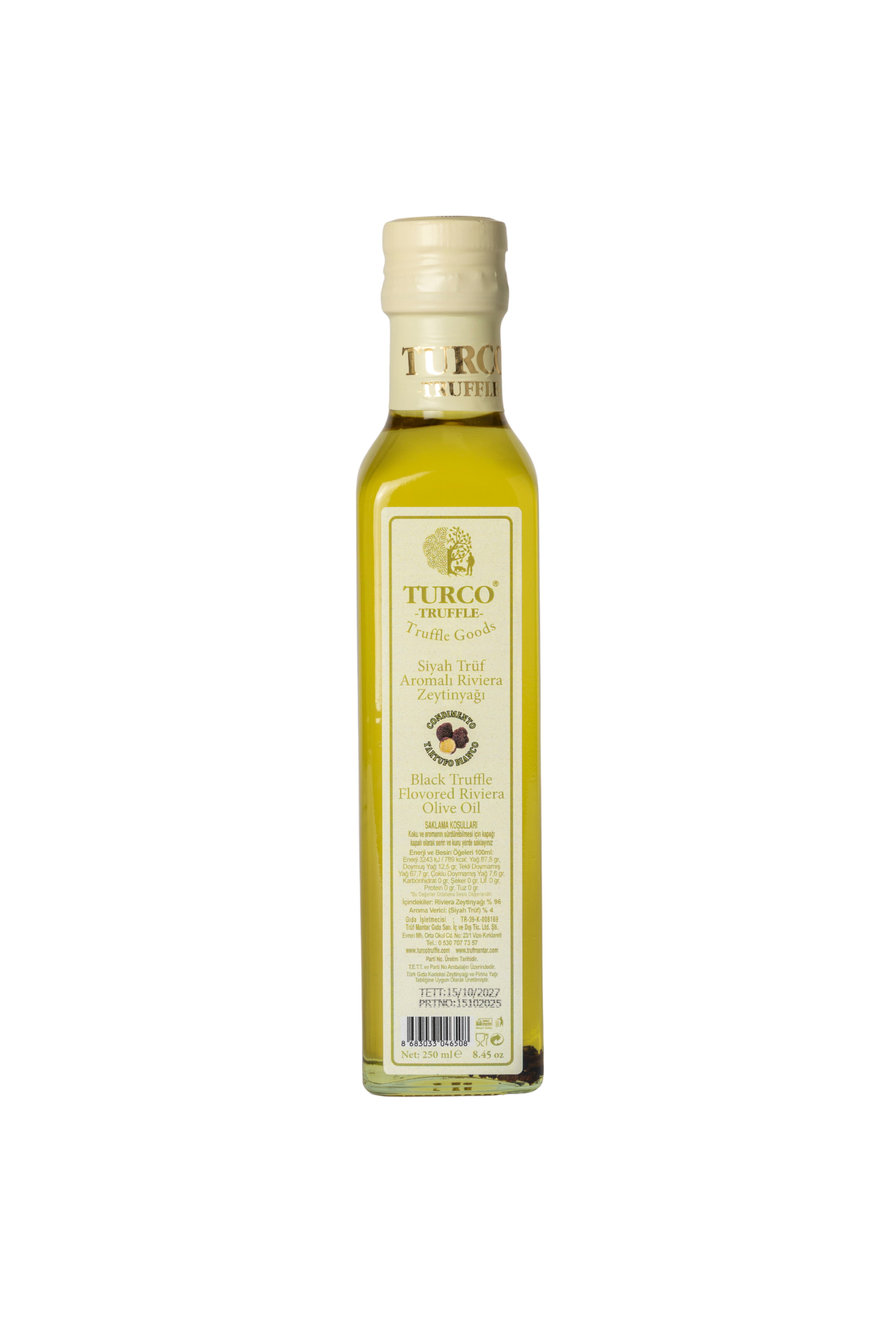 SİYAH TRÜF MANTAR YAĞ 250 ml