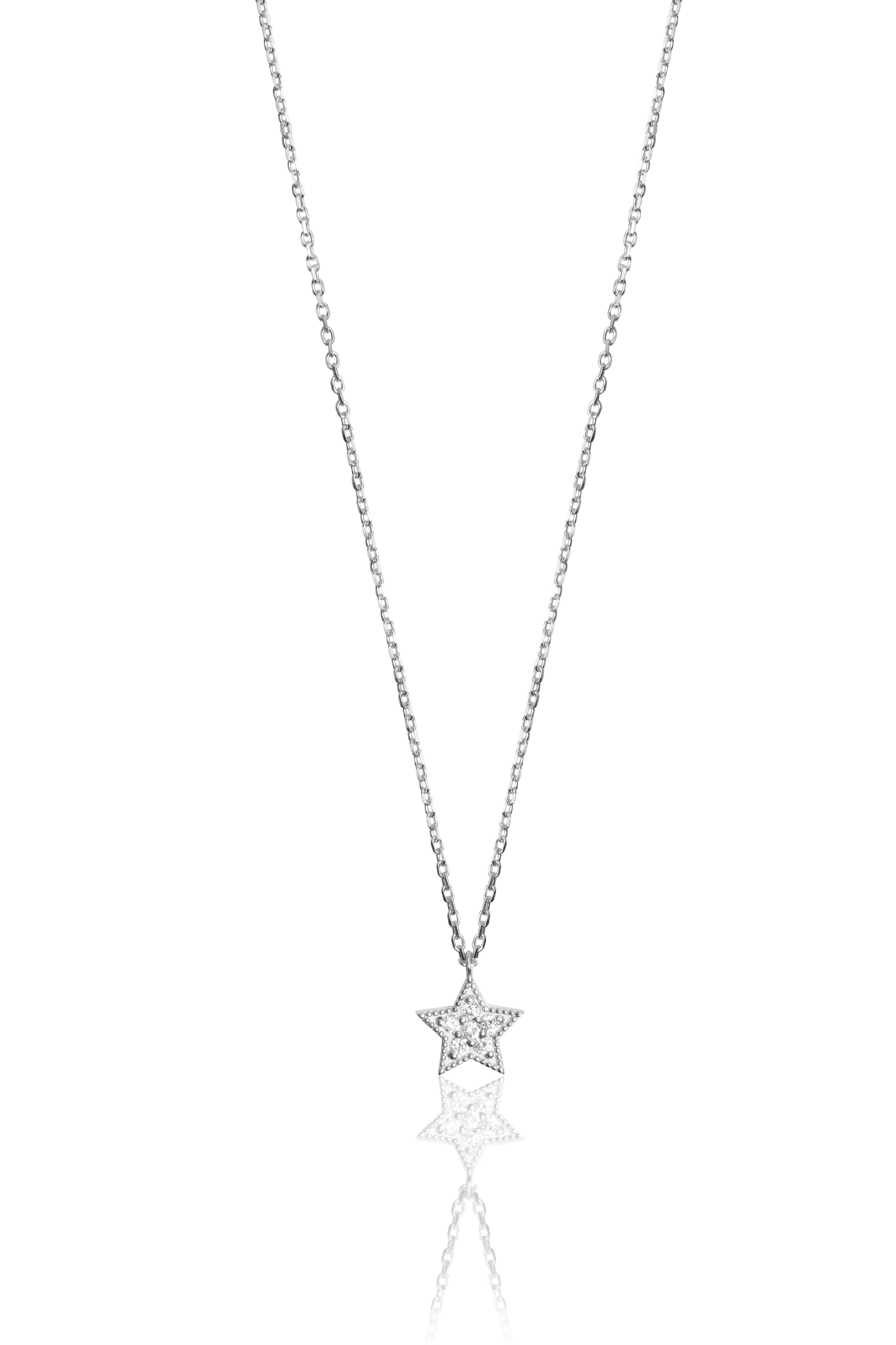 0.07 Carat Yıldız Pırlanta Kolye