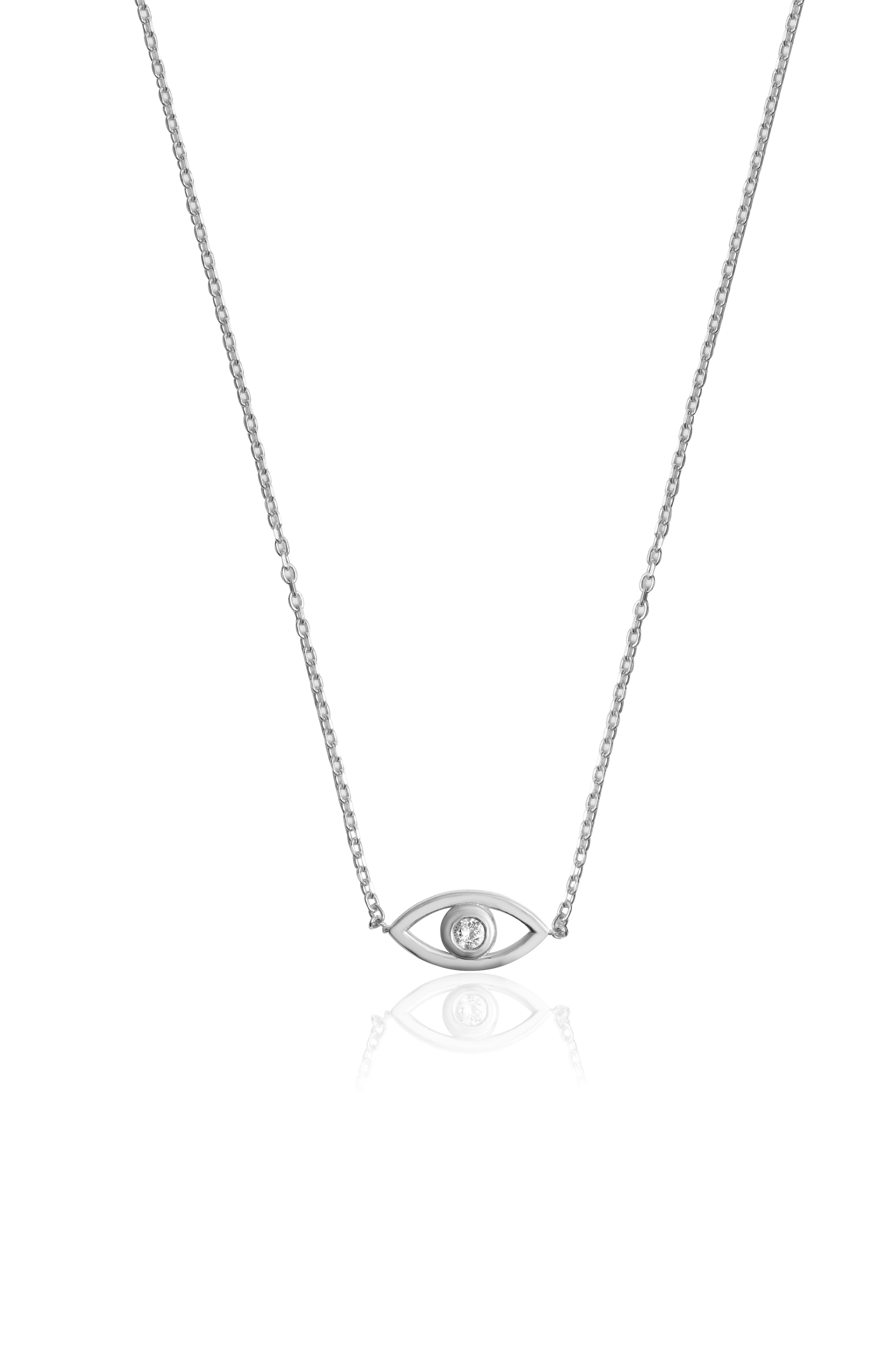 0.03 Carat Nazar Pırlanta Kolye