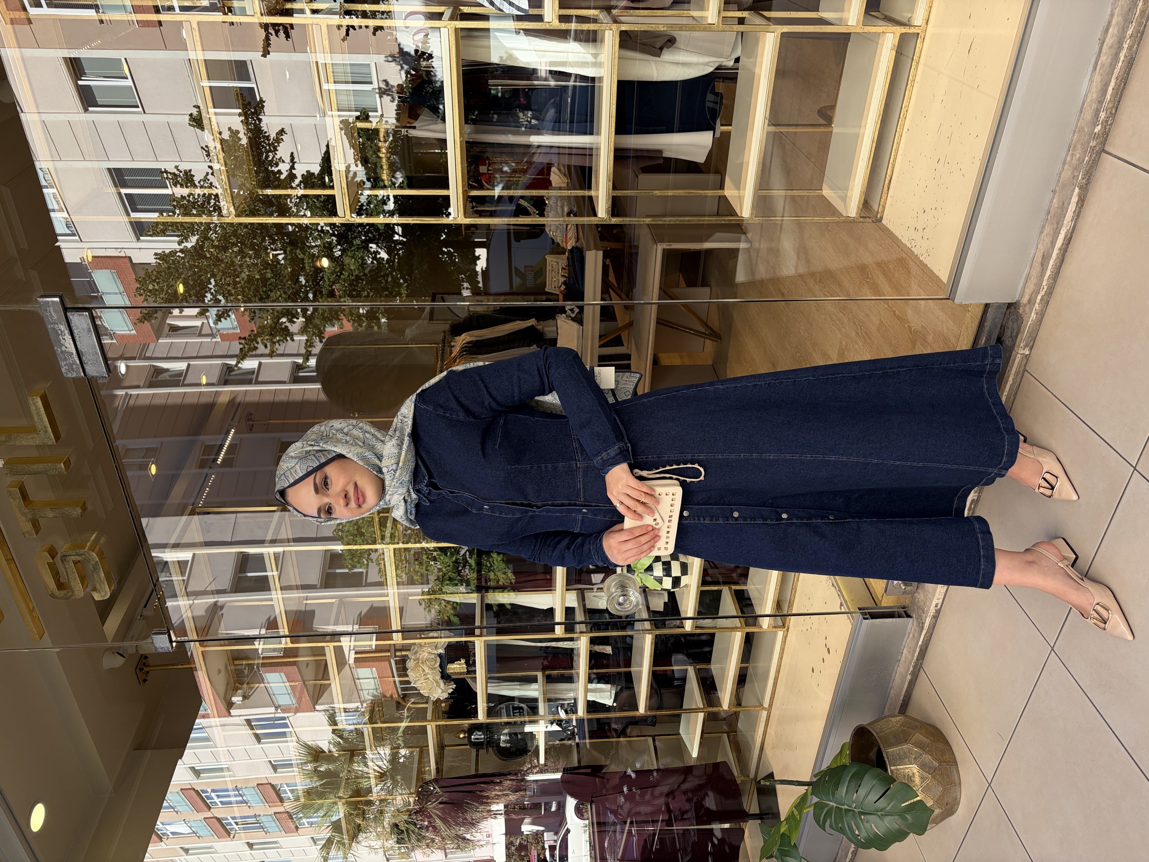 FELİX DENİM ELBİSE LACİVERT 