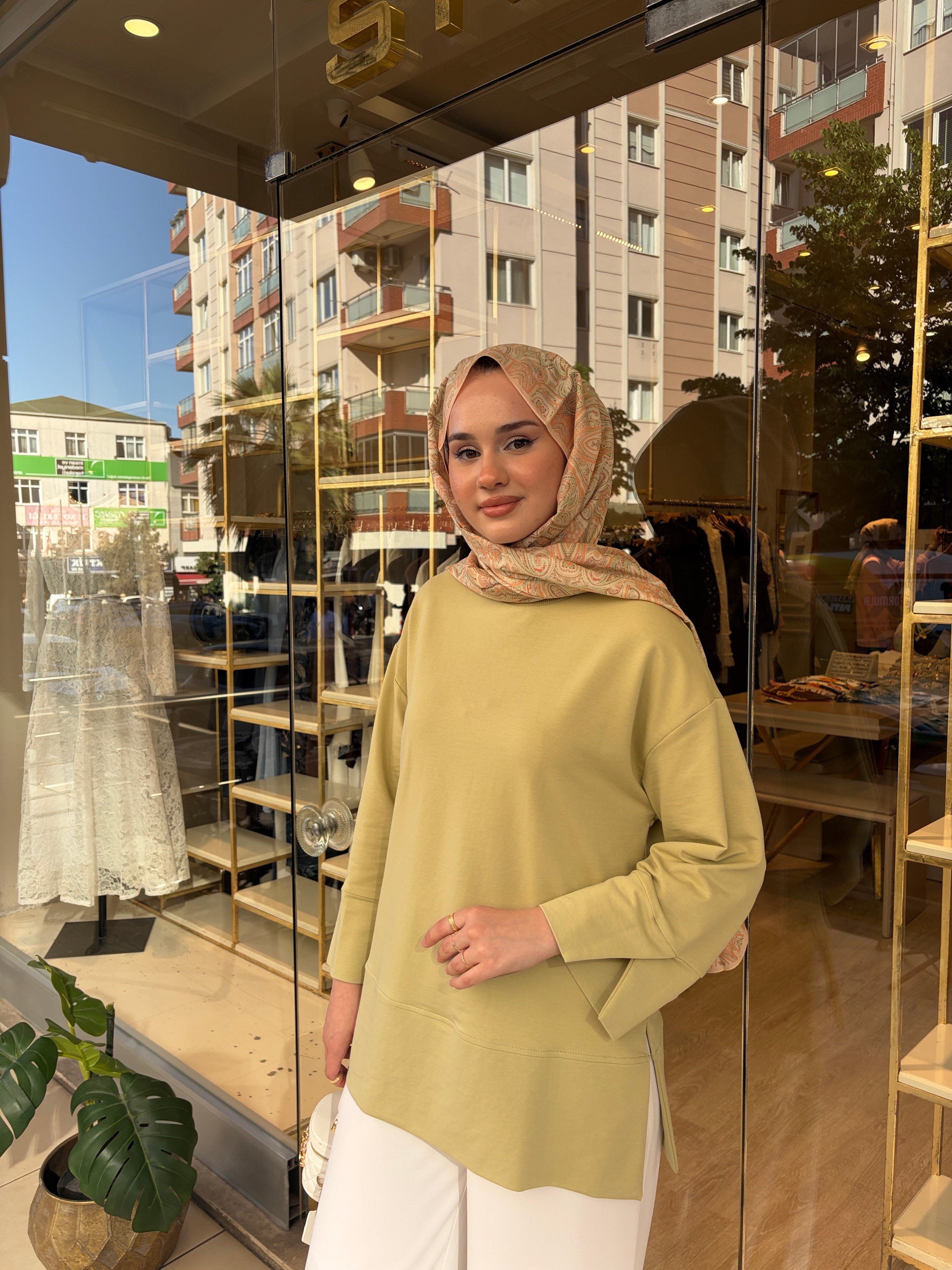 İKİ İP YIRTMAÇLI SWEAT YEŞİL 