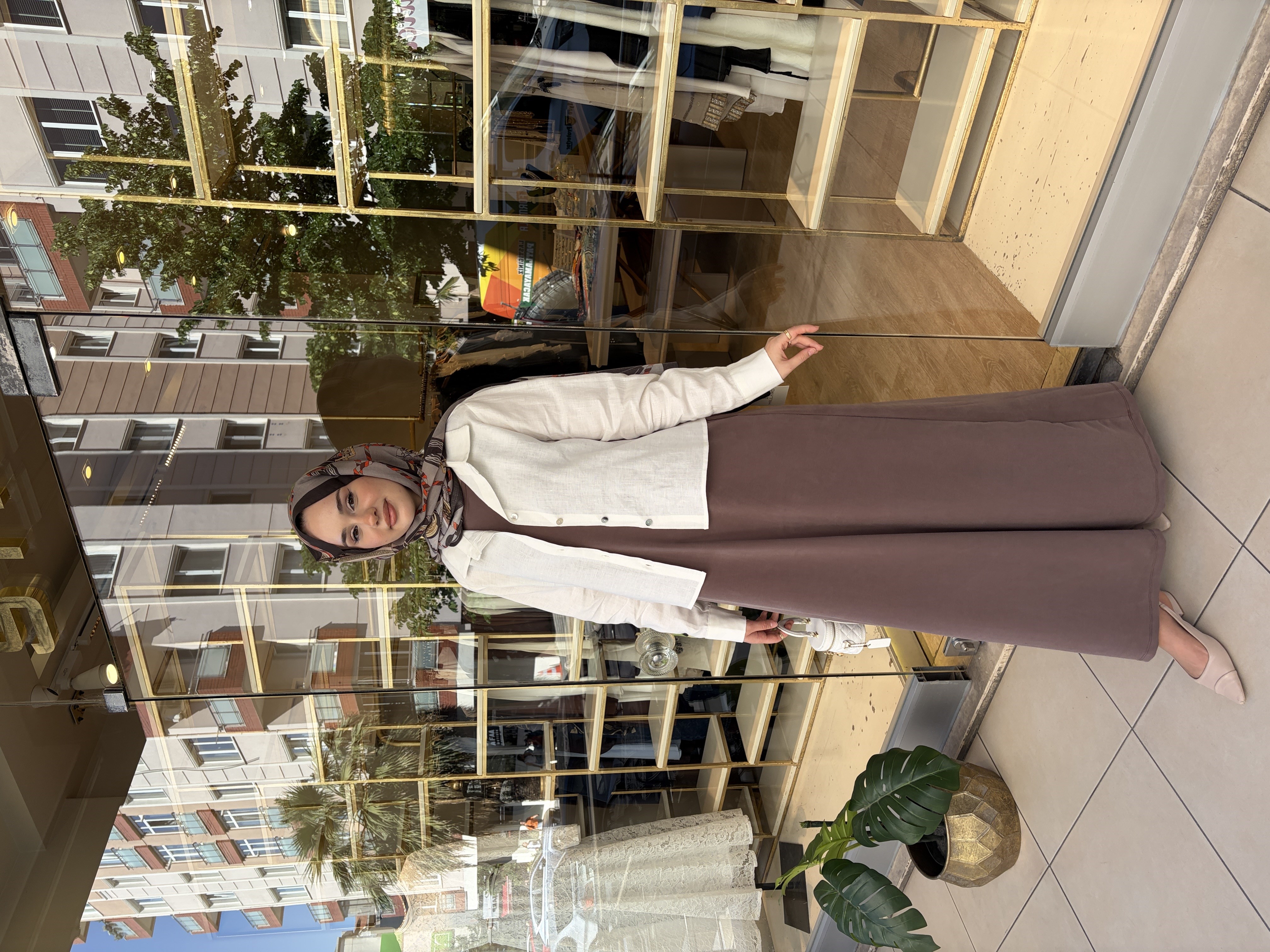 BAMBU İÇ ELBİSE KAHVE 