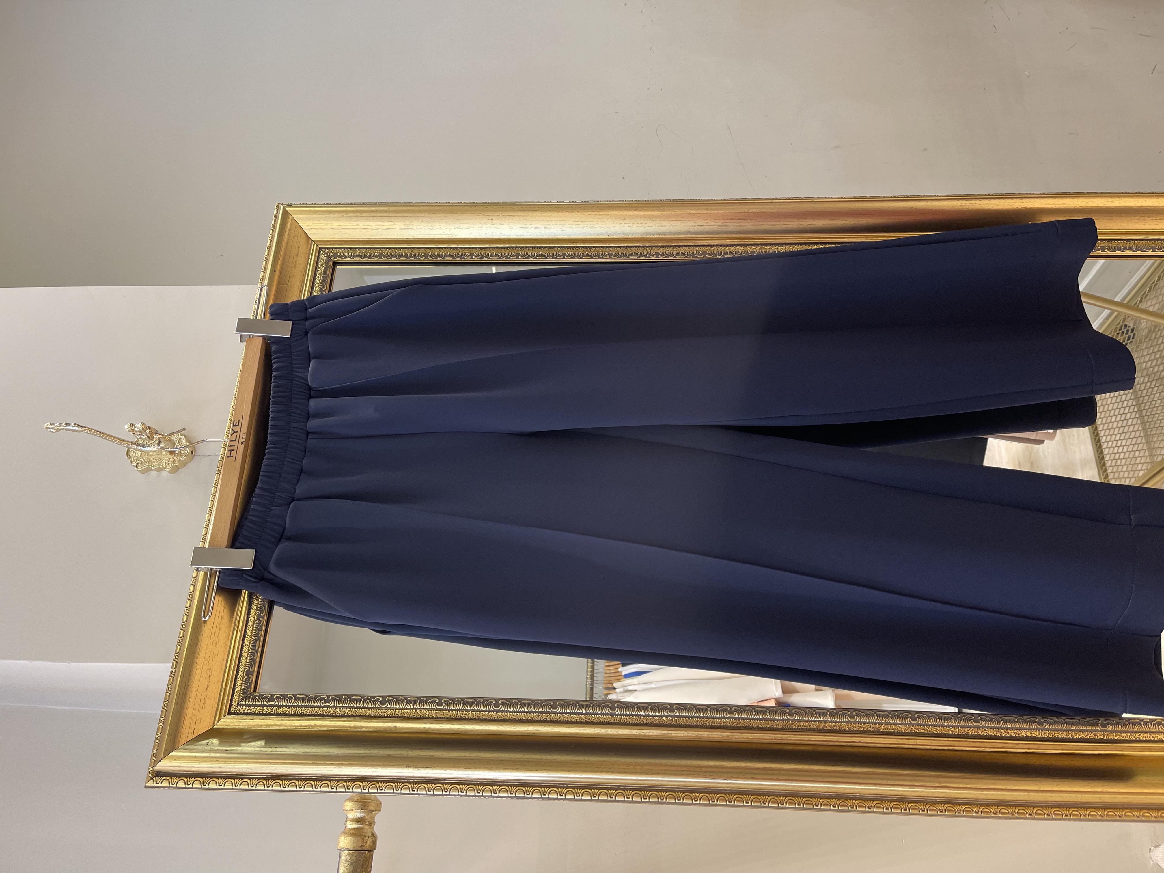 Çimalı pantolon lacivert