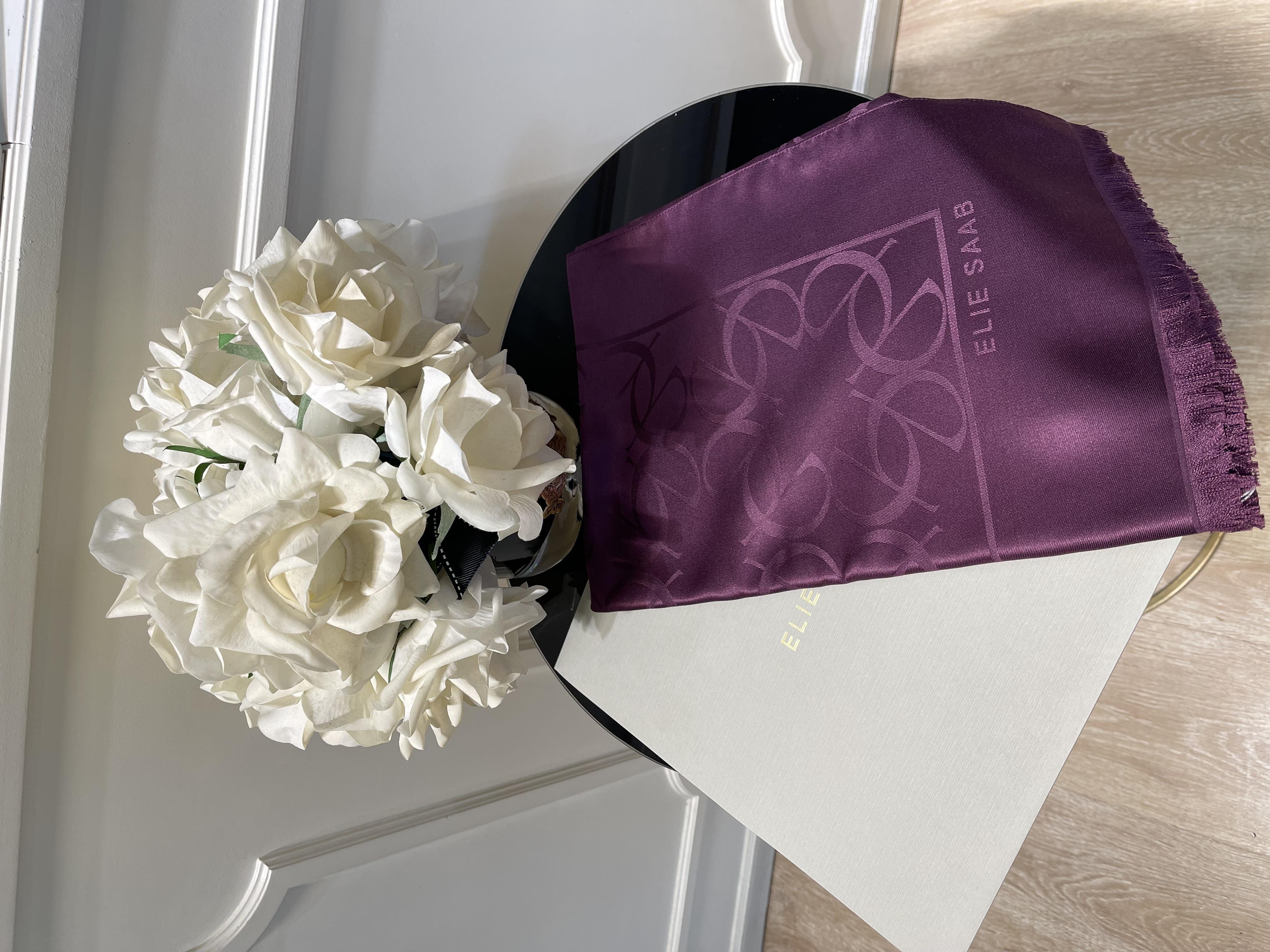 Elie Saab Şal mürdüm