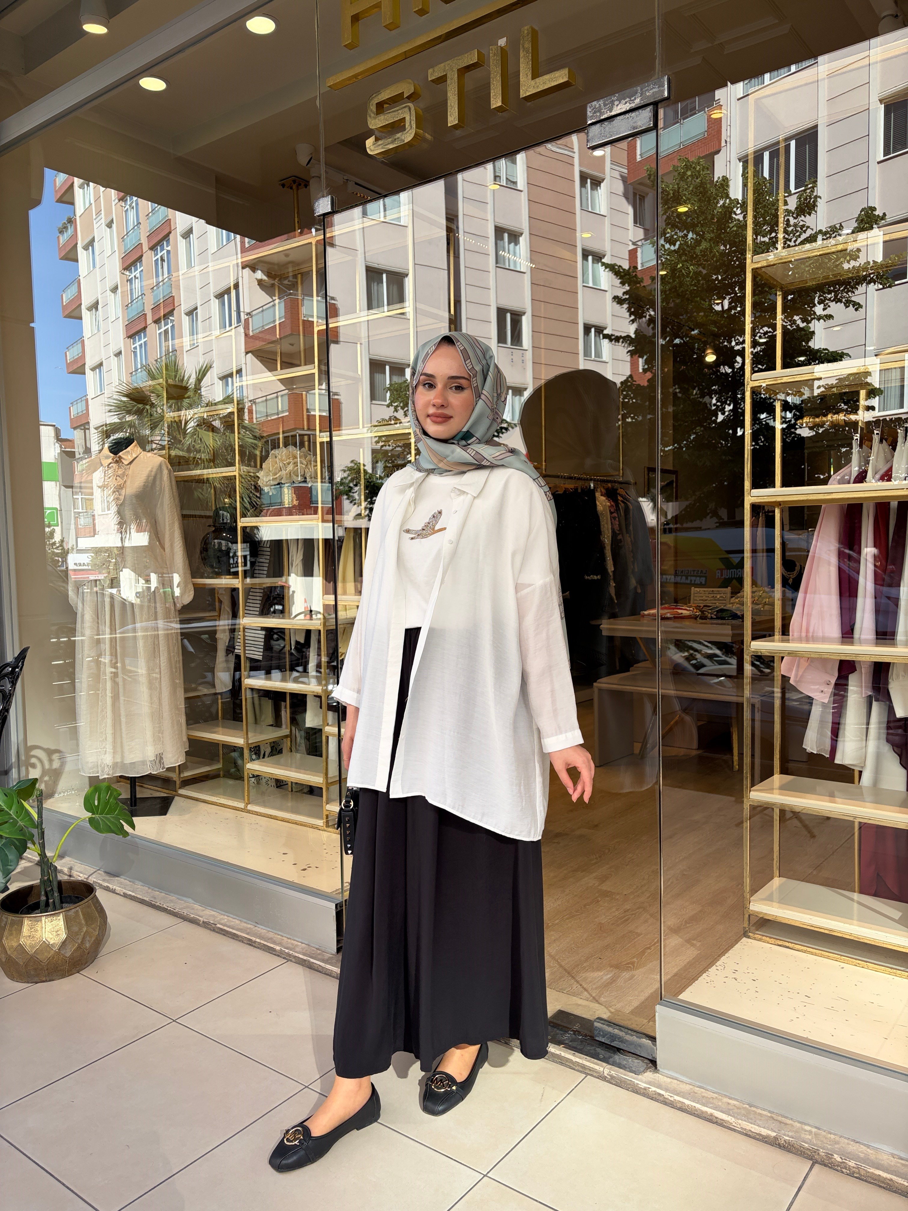 LADY TENSEL PANTOLON SİYAH