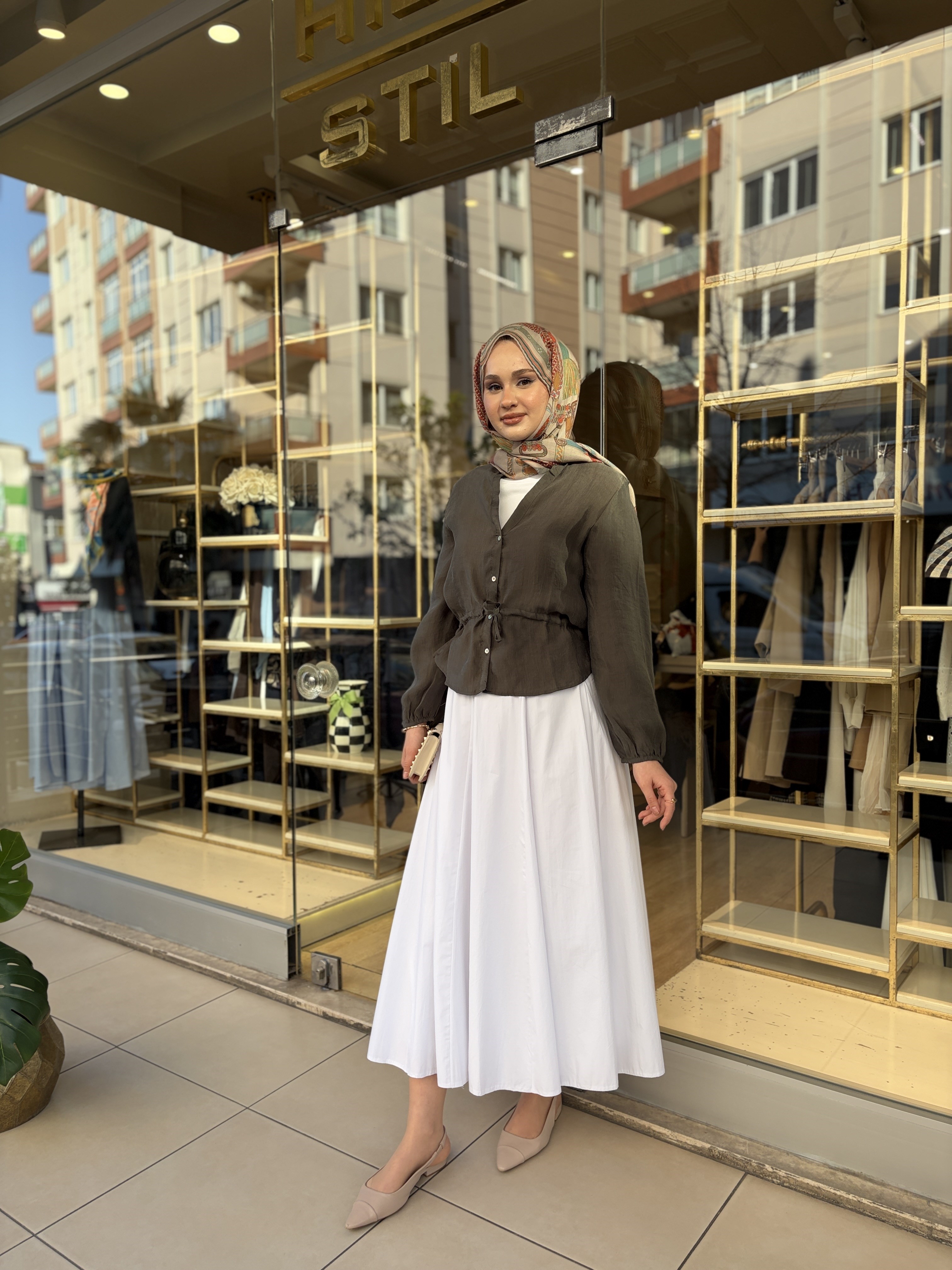 VUAL BELİ TÜNELLİ GÖMLEK YEŞİL
