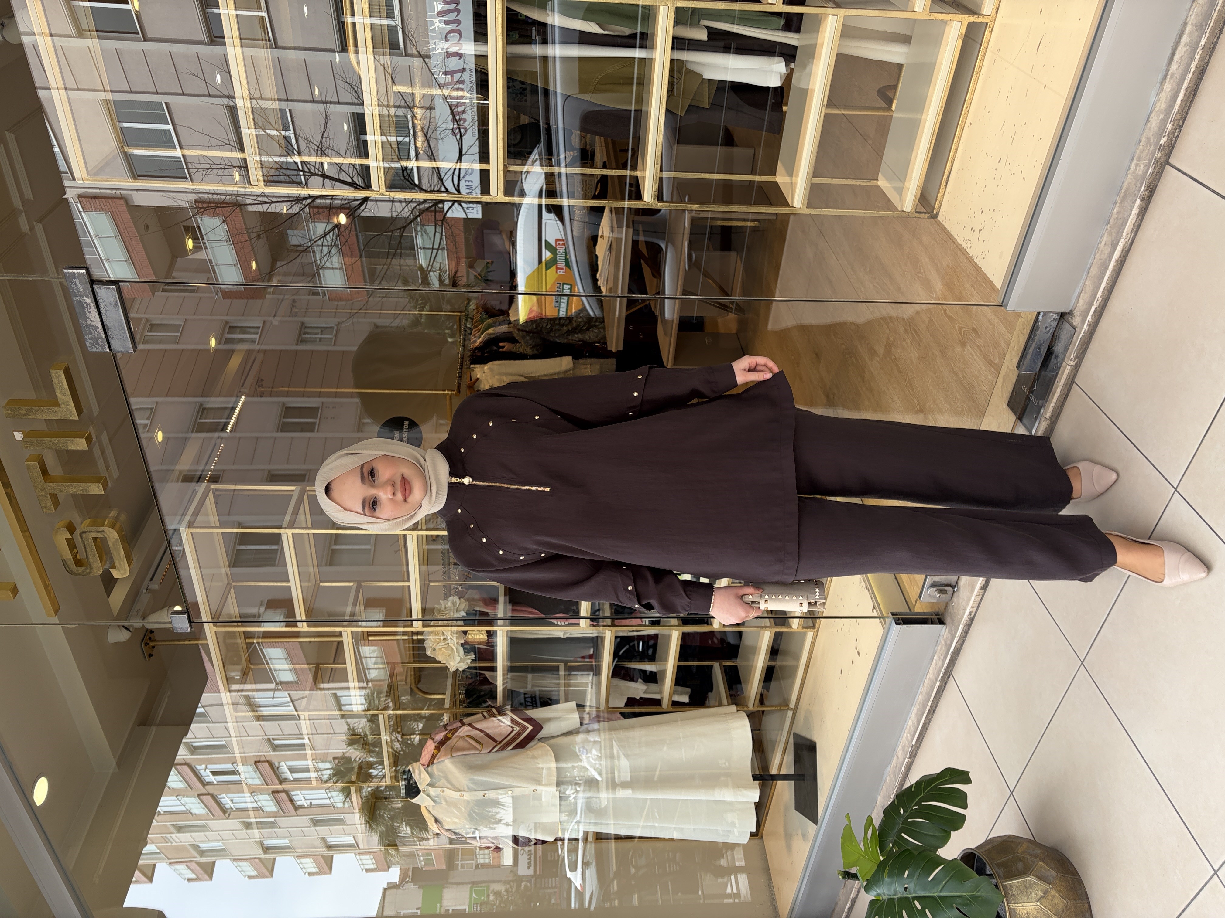ZIMBALI PANTOLON TAKIM KAHVERENGİ