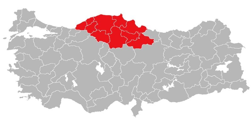 Batı Karadeniz Haritası
