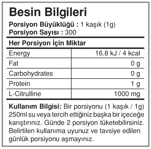 Besin Bilgileri
