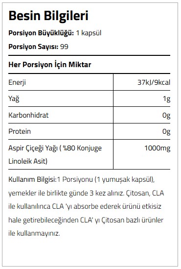 Bigjoy Sports CLAbig 1000mg 99 Kapsül