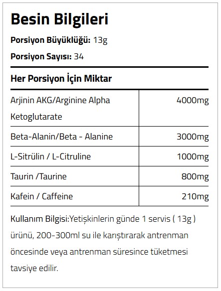 Besin Bilgileri