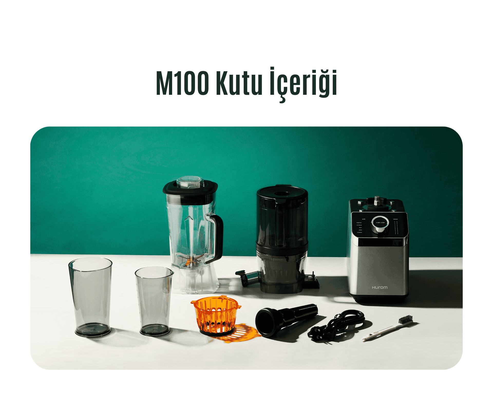 Hurom M100 Katı Meyve Sıkacağı ve Blender