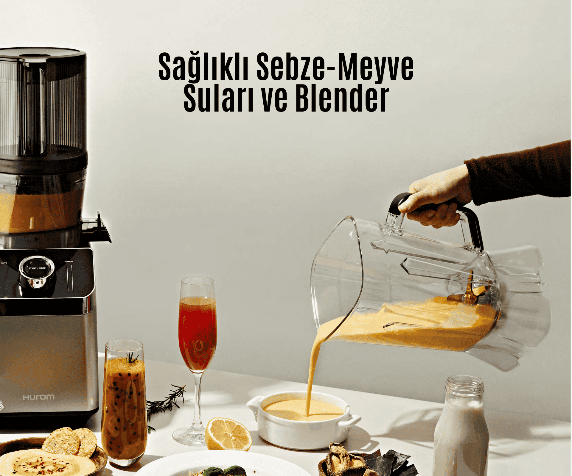 Hurom M100 Katı Meyve Sıkacağı ve Blender